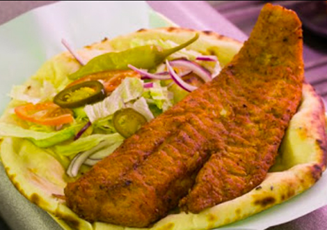 Junction 1 Fish Bar West Bromwich Masala Fish In Naan